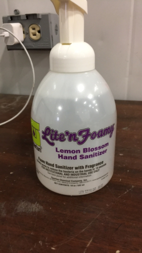 (6) Spartan Lite ‘N Foamy Lemon Blossom Hand Sanitizer