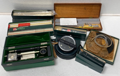 Vintage Compasses, Rulers, Survey Equipment, And More!