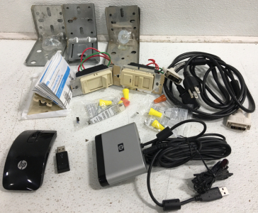 Assorted Hardware (1) HP Wireless Mouse (1) HP Web Cam Assorted Lighting Hardware