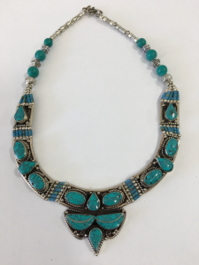 16&rdquo; Beautiful Large Turquoise Necklace