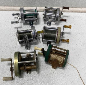 (6) Vintage Fishing Reels