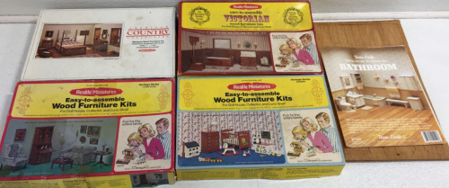 (4) Assorted Miniature Furniture Kits