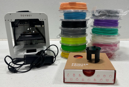 (1) ToyBox Printer (14) Printer Food Spools New & Used