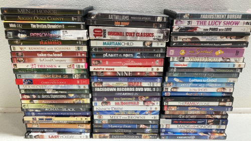 (60+) Assorted DVD Movies and TV Shows