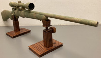 SAVAGE MK II 22 LR RIFLE WITH SCOPE AND CUSTOM CAMO FINISH— 2572053; PLEASE INSPECT - 2