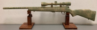 SAVAGE MK II 22 LR RIFLE WITH SCOPE AND CUSTOM CAMO FINISH— 2572053; PLEASE INSPECT - 4