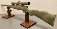 SAVAGE MK II 22 LR RIFLE WITH SCOPE AND CUSTOM CAMO FINISH— 2572053; PLEASE INSPECT - 6