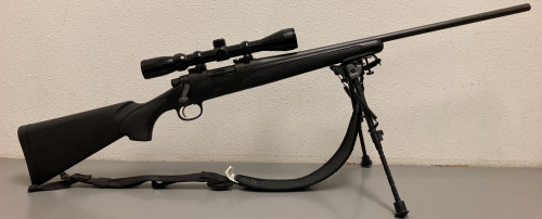 REMINGTON MODEL 700 22-250 RIFLE WITH SCOPE, SLING AND BI-POD— RR31130L; PLEASE INSPECT