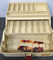 PLANO FISHING TACKLE BOX AND TACKLE - 4