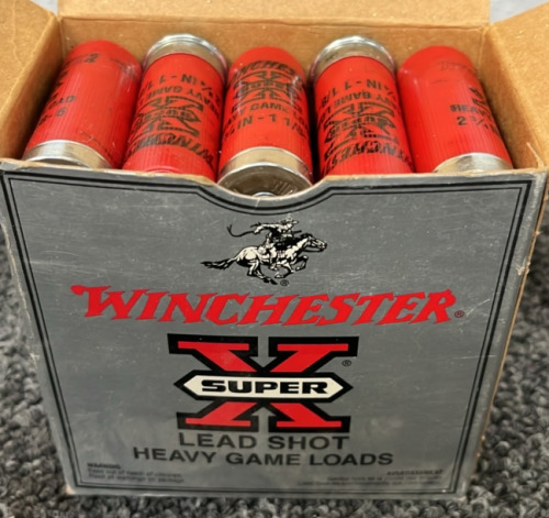 WINCHESTER SUPER X LEAD SHOT HEAVY GAME LOAD 12 GAUGE 25 SHOTS