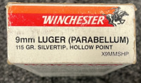 WINCHESTER SUPER-X 9MM LUGER ( PARABELLUM) 115 GR. SILVERTIP HOLLOW POINT 50 ROUNDS - 3