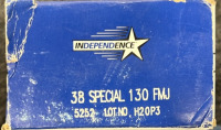 INDEPENDENCE 38 SPECIAL 130 FMJ 50 ROUNDS - 4