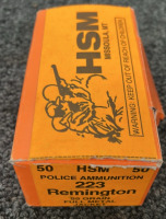 HSM POLICE AMMUNITION 223 REMINGTON 55 GR. FULL METAL JACKET 50 ROUNDS - 2