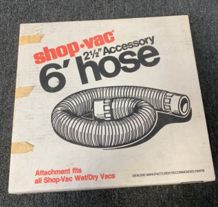 SHOP VAC W/ 6’ HOSE AND 21” ACCESSORY