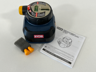 RYOBI AIRGRIP LASER LEVEL - POWERS ON