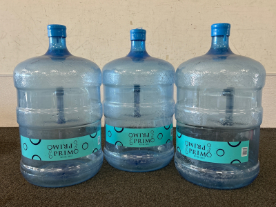 (3) 5-GALLON WATER JUGS