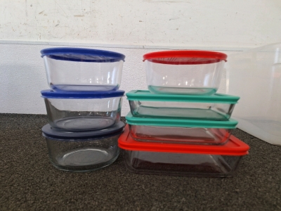 PYREX FOOD STORAGE CONTAINERS