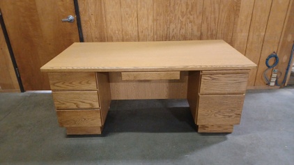 5-Drawer Wood Office Desk