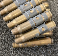 LIVE BLANKS (250 ROUNDS?), AMMO LOADING BELT, AND AMMO CASE; PLEASE INSEPCT - 2