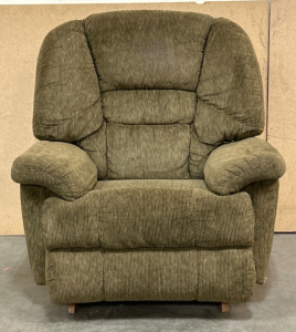 GREEN RECLINER/ROCKER; PLEASE INSPECT