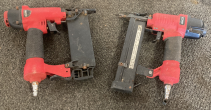 PAIR OF AIR POWERED NAIL GUNS; PLEASE INSPECT