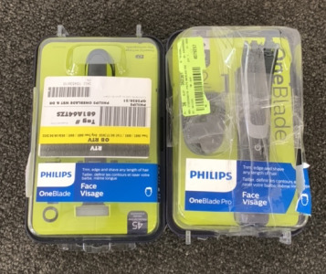 PHILIPS ONEBLADE PRO TRIMMER AND PHILIPS ONEBLADE RAZOR; PLEASE INSPECT