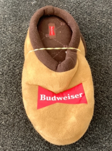 BUDWEISER SLIPPERS; PLEASE INSPECT