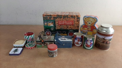 Box Of Collector Tins