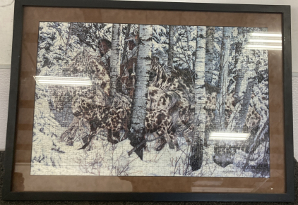 FRAMED PUZZLE - 32&rdquo; X 22&rdquo; PLEASE INSPECT