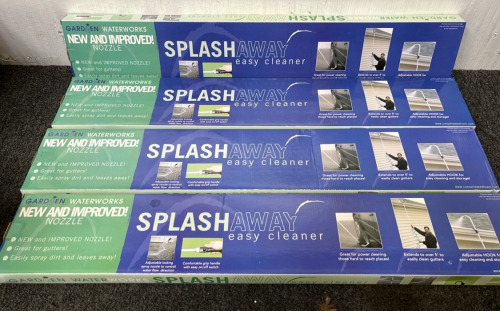 (4) GARDEN WATERWORKS SPLASH AWAY EASY CLEANERS; PLEASE INSPECT