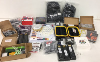 (5) Stand XT-09 (1) Qyzl 75’ LED Lights String (1) Nintendo switch Steering Wheel Set (1) Saudio 32.8’ Strip LED Lights and Much More!!