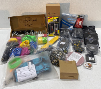 Yoga Wedge, Rock Climbing Equipment, Toy Golf Clubs, Shin Guards, And More!