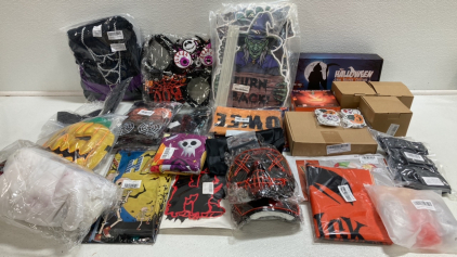 LAST MINUTE HALLOWEEN: Assorted Costumes, Masks, Party Supplies and Decor