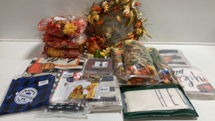 Fall and Thanksgiving Home Decor: Pillow Covers, Wreaths, Garden Flags and More