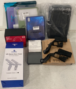 (1) Nexigo VR GameGun Case (Oculus Quest 2), (1) Gorsun Wireless Kids Bluetooth Headphone, (3) Hosanwell Steam Deck Screen Protectors And More