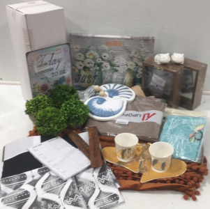 4&rdquo;x6&rdquo; Picture Frames; Angel Heart Tea Set; Table Runners; Artificial Plants; Throw Pillow Covers; Indoor/Outdoor Floor Mat; Assorted Shell Wall Hooks; Magnetic Shopping List; Incense Burner and more.