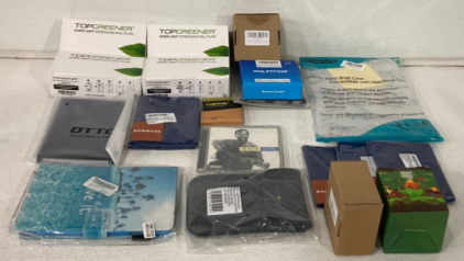 (4) Too Greenwr Guide Lighy Screwless Wall Plate, (1) The Best Of Josh White CD, (1) Voltmax Usb-Lightning Cable Charger, (1) Plastic Hardshell Max Book Case, Amotok Camera Lens Adapter And More