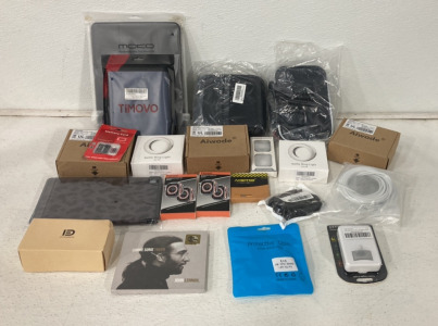 (2) Selfie Ring Light, (2) Protective Case For Watch, (1) John Lennon Gimme Some Truth CD, (3) Wireless Mouse White, E26 To 2 Outlet light Socket Adapter