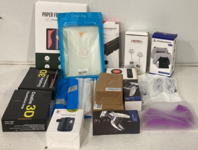 (2) Creative 3D Visualization Lamps, (2) PS5 Dual Charging Dock, (1) Nexigo Ps5 Charging Station, (5) Braided Cable Iphone Chargers And More