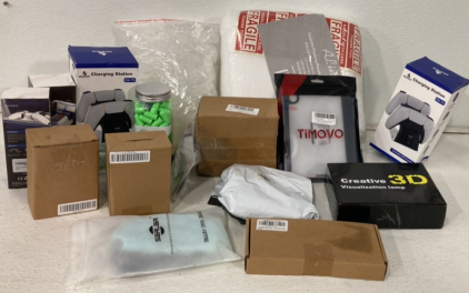 (2) Nexigo Ps5 Charging Station, (1) 100Pc Tattoo Ink Caps, (1) Bottle Opener And Wine Bottle Opener, (1) Cushion Packing Pouches And More