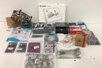 (2) Pairs Of Bikrul Kids Eyeglasses (45) Piece Flatware set (1) Christmas Advent Candle Holder (1) Supernight 32&rsquo; LED Light Strip (1) Nintendo Switch Steering Wheel Set (1) Nintendo switch Base Stand And More!!
