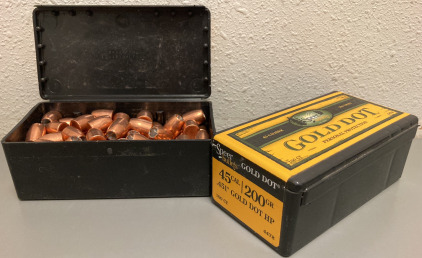 (200) CT. SPEER GOLD DOT 45 CAL 200 GR HP BULLETS