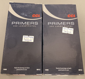 (2000) CT. CCI 300 LARGE PISTOL PRIMERS