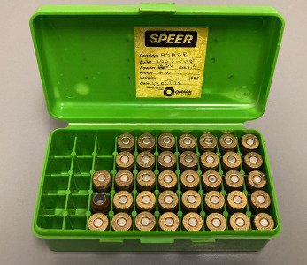 (38) RNDS. 45 ACP & 45 AUTO HOLLOW POINT AMMO IN CASE