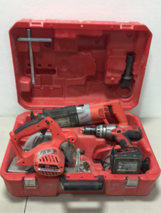 Milwaukee 18v Cordless 4-Piece Tool Kit With Case and Charger