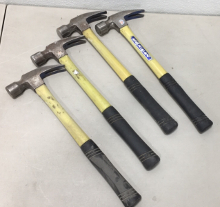 (4) Vaughan Professional &ldquo;999&rdquo; Fiberglass 20-Oz Hammers
