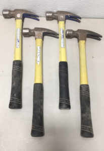 (4) Vaughan Professional &ldquo;999&rdquo; Fiberglass 20-Oz Hammers