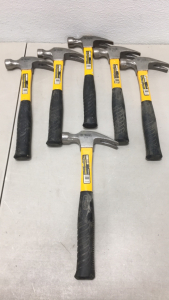 (6) Central Force Fiberglass Handle 16-Oz Framing Hammers