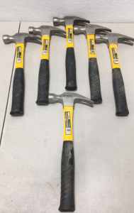 (6) Central Force Fiberglass Handle 16-Oz Framing Hammers