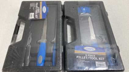 (2) New 6pc Fillet/Tool Kits
